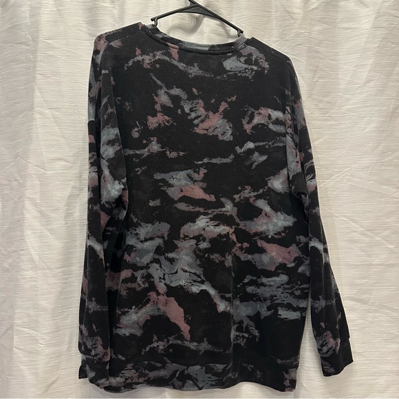 Athleta Tops - Athleta size M Black, Gray and Pink Tie-Dye Long Sleeve Shirt